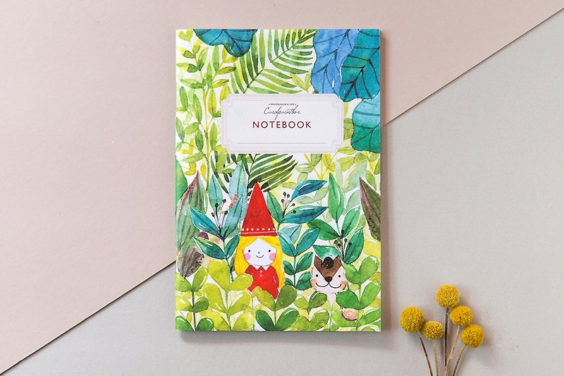 Garden Wizard - Light and white notebook (squirrel models) - สมุดบันทึก/สมุดปฏิทิน - กระดาษ 