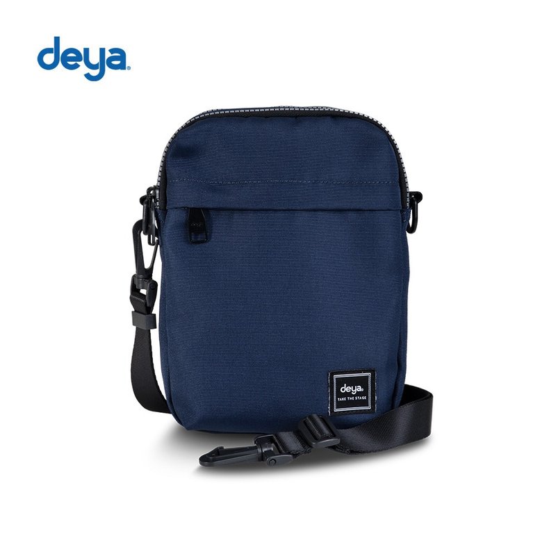 deya Pure double 機能抗菌方包-夜幕藍 - 側背包/斜背包 - 聚酯纖維 藍色