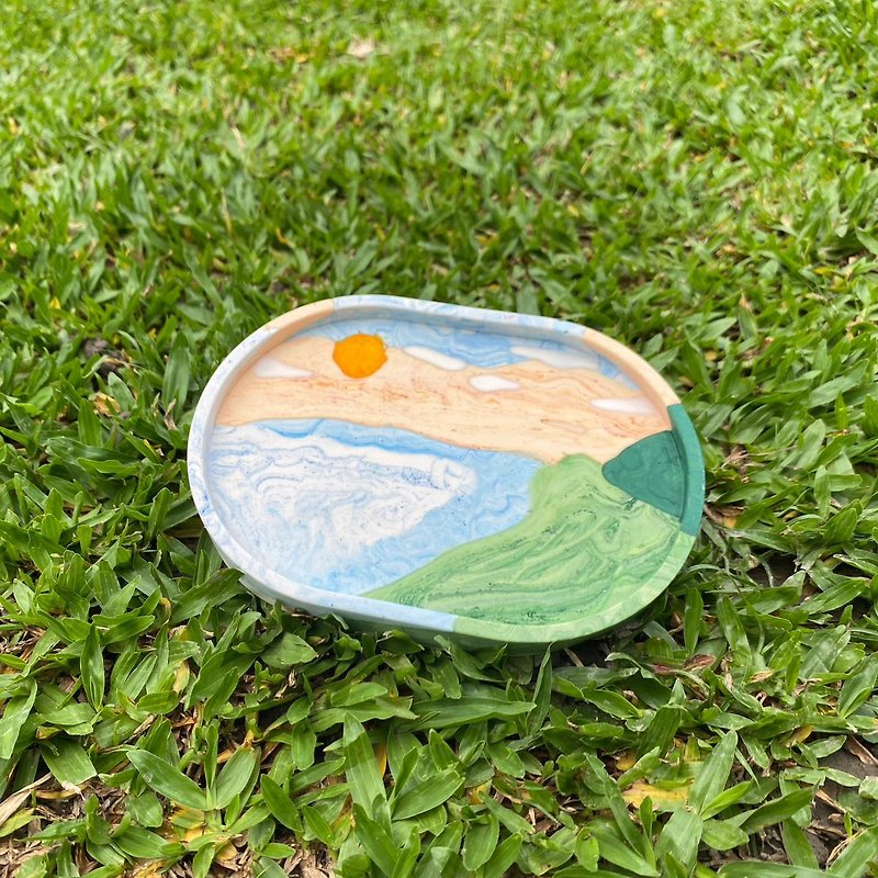 **Mountain & Sea Series - Duoliang** Tray | Jewelry Dish | Customized Gift - Items for Display - Eco-Friendly Materials Multicolor