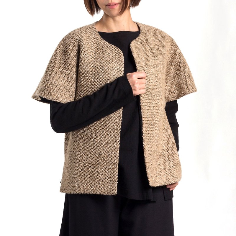 [Son of Xiaoyu] Gastrodia Fur Coat - Women's Tops - Other Materials Khaki