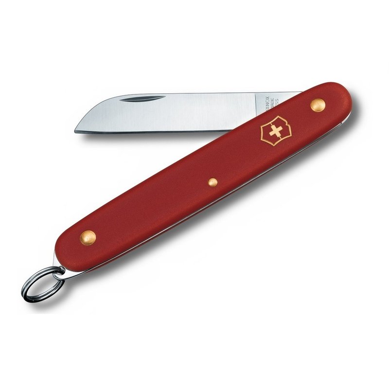 VICTORINOX 瑞士維氏 瑞士刀 花卉刀(with ring) 3.9051 - 花藝/盆栽/植栽 - 不鏽鋼 紅色