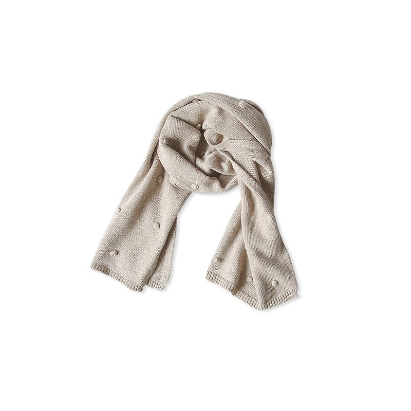 純色羊毛圍巾 - imakokoni - 圍巾/披肩 - 羊毛 卡其色