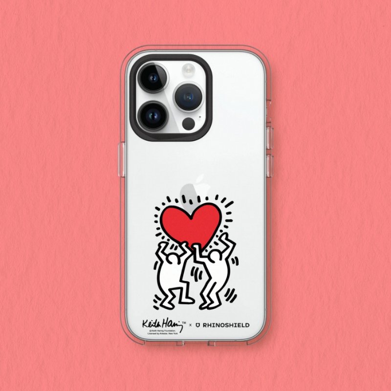 Clear透明防摔手機殼∣Keith Haring系列/愛心 for iPhone - 手機配件 - 塑膠 透明
