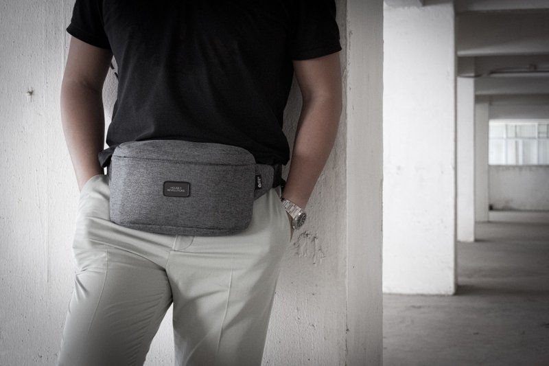 Crosspack RFID - Messenger Bags & Sling Bags - Waterproof Material Gray