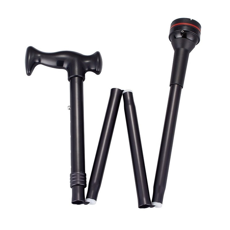 DR. CANE 360 degree rotating suspension folding skid age old walking stick cane trekking pole - Other - Other Metals Black