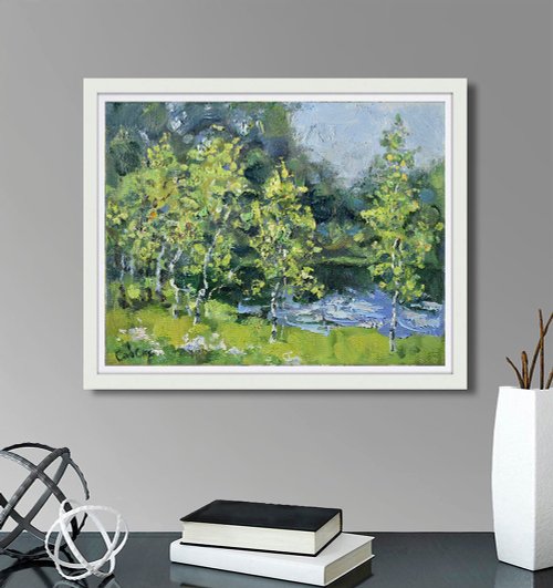 昭和レトロ 白樺 湖 風景画 自然 水彩画 絵画 インテリア アート レトロ 昭和レトロ 白樺 湖 風景画 自然 水彩画 絵画 インテリア ア