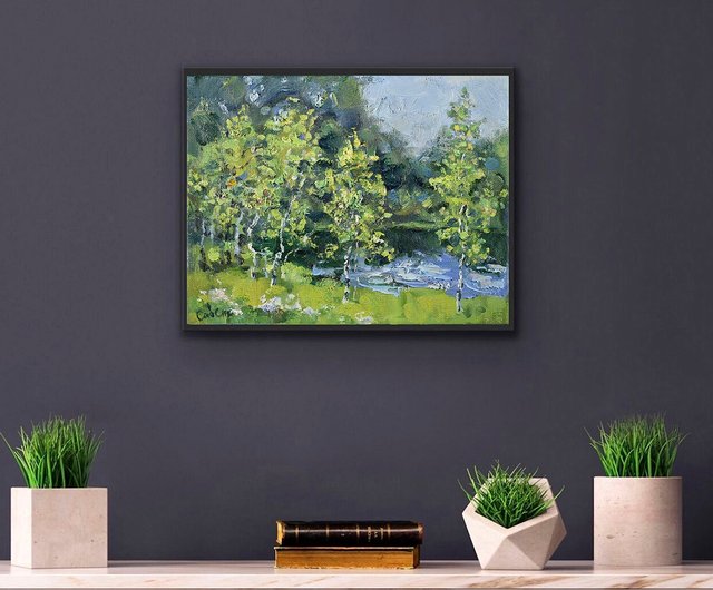 昭和レトロ 白樺 湖 風景画 自然 水彩画 絵画 インテリア アート レトロ 昭和レトロ 白樺 湖 風景画 自然 水彩画 絵画 インテリア アート