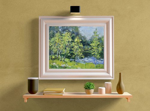 昭和レトロ 白樺 湖 風景画 自然 水彩画 絵画 インテリア アート レトロ 昭和レトロ 白樺 湖 風景画 自然 水彩画 絵画 インテリア ア