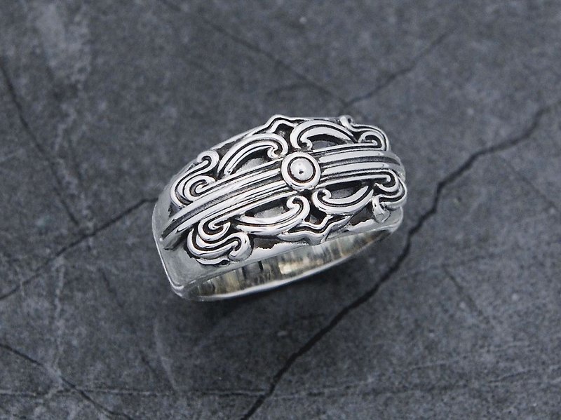 Bronze Souls Pan Yun narrow ring - General Rings - Sterling Silver Silver