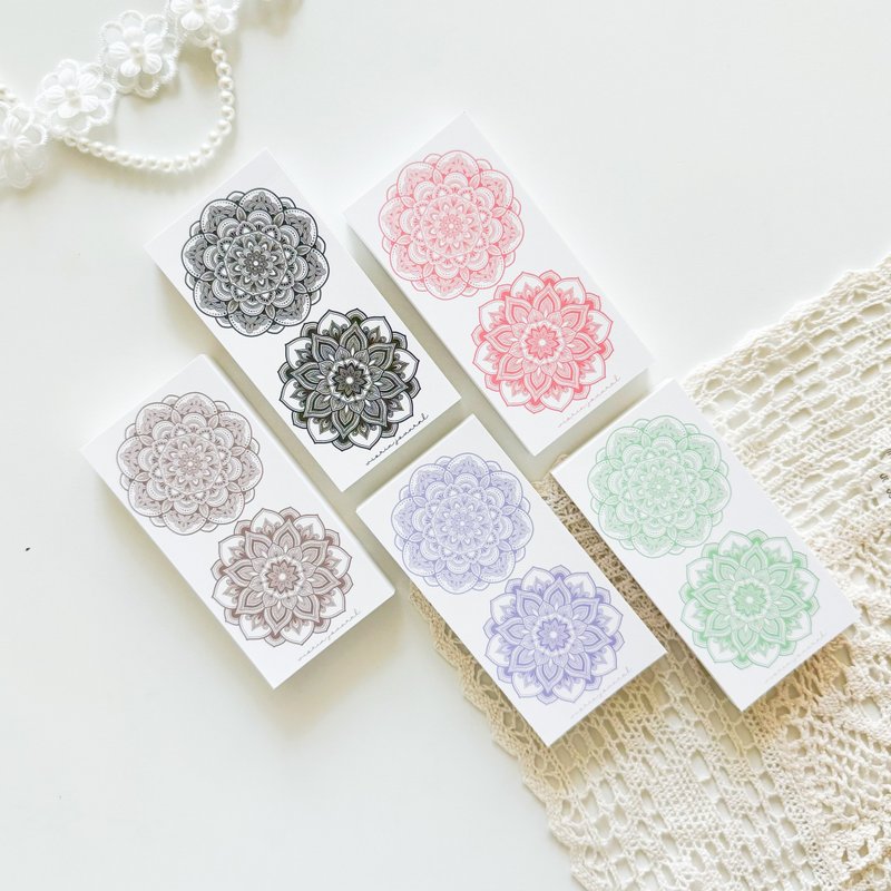 Unknown flower pattern scrapbook notepads paper - 便條紙/便利貼 - 紙 