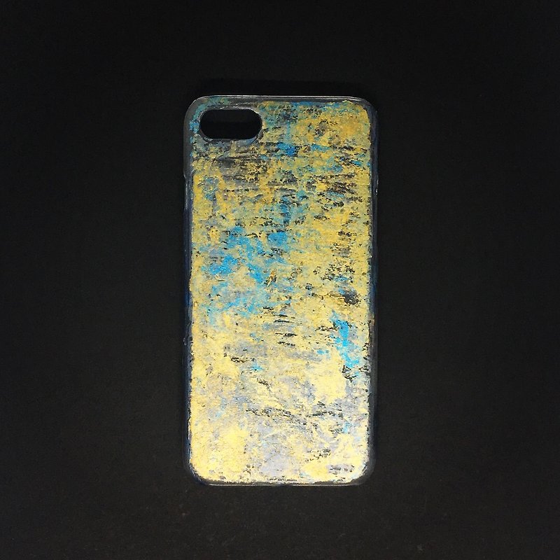 Acrylic 手繪抽象藝術手機殼 | iPhone 7/8 |  Golden Sea - 手機殼/手機套 - 壓克力 金色