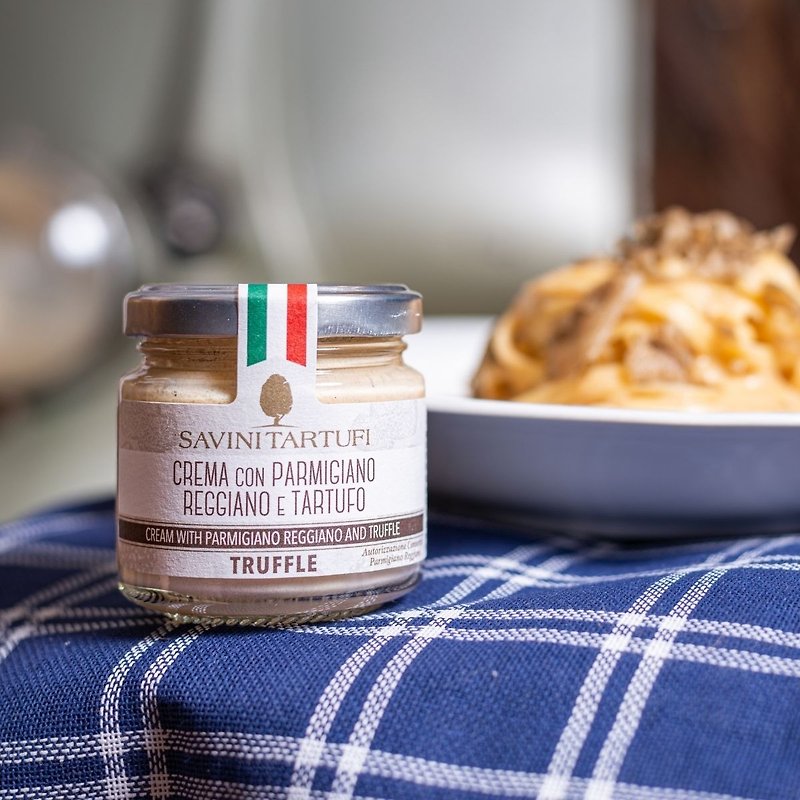 Cream with Parmigiano Reggiano and truffle 90g - Sauces & Condiments - Fresh Ingredients 