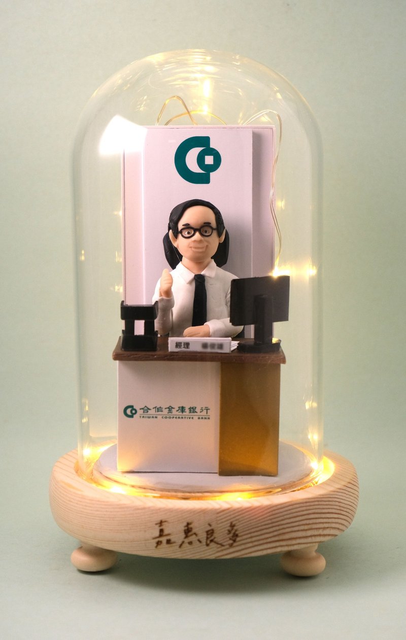 榮休記念小禮品,可客製名字.提供相片客製人物造型(各行各業造型) - 擺飾/家飾品 - 黏土 