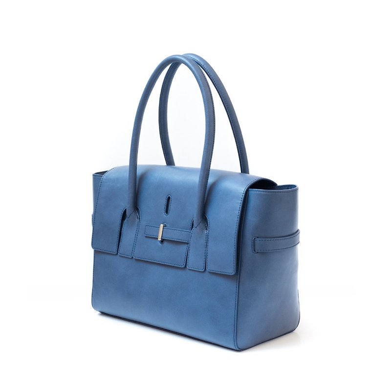 Re-engraved custom tote bag handbags can be embossed with optional colors - กระเป๋าถือ - หนังแท้ หลากหลายสี