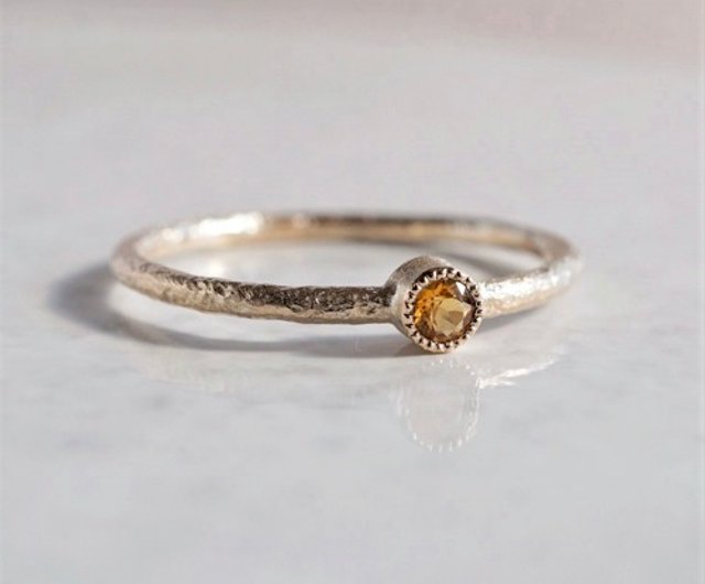 K18 Citrine birthstone ring [R050K18CT] - Shop ateliersimo General