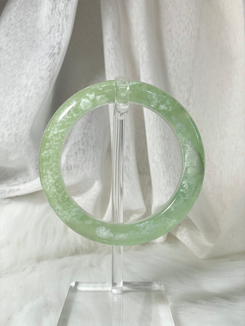 Stepping on snow in clear mountains and rivers Xiuyu 54.4 - Bracelets - Jade Green