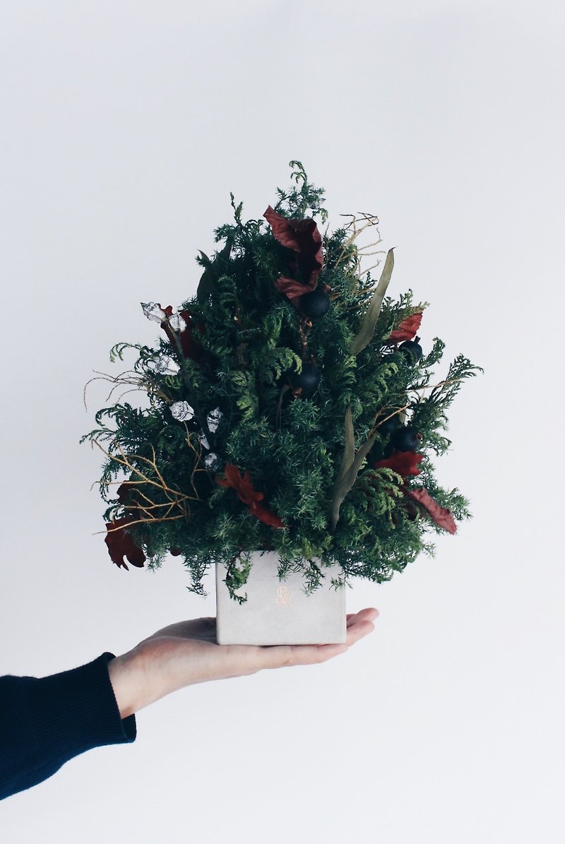 クリスマスツリー！[森の神-パン]ドライフラワークリスマスツリークリスマスデコレーションリース - ドライフラワー・ブーケ - 寄せ植え・花 グリーン