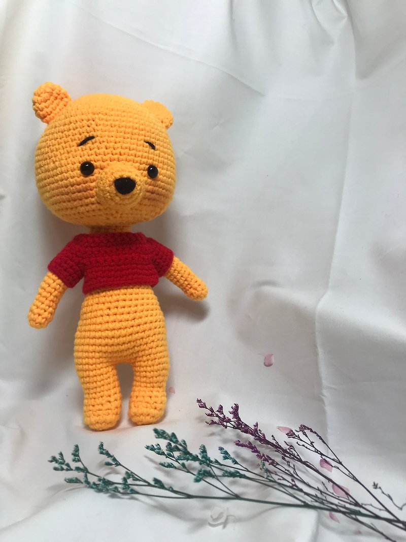 ผ้าฝ้าย/ผ้าลินิน ตุ๊กตา สีเหลือง - Hand Knitted Cute Disney Collection Winnie the Pooh