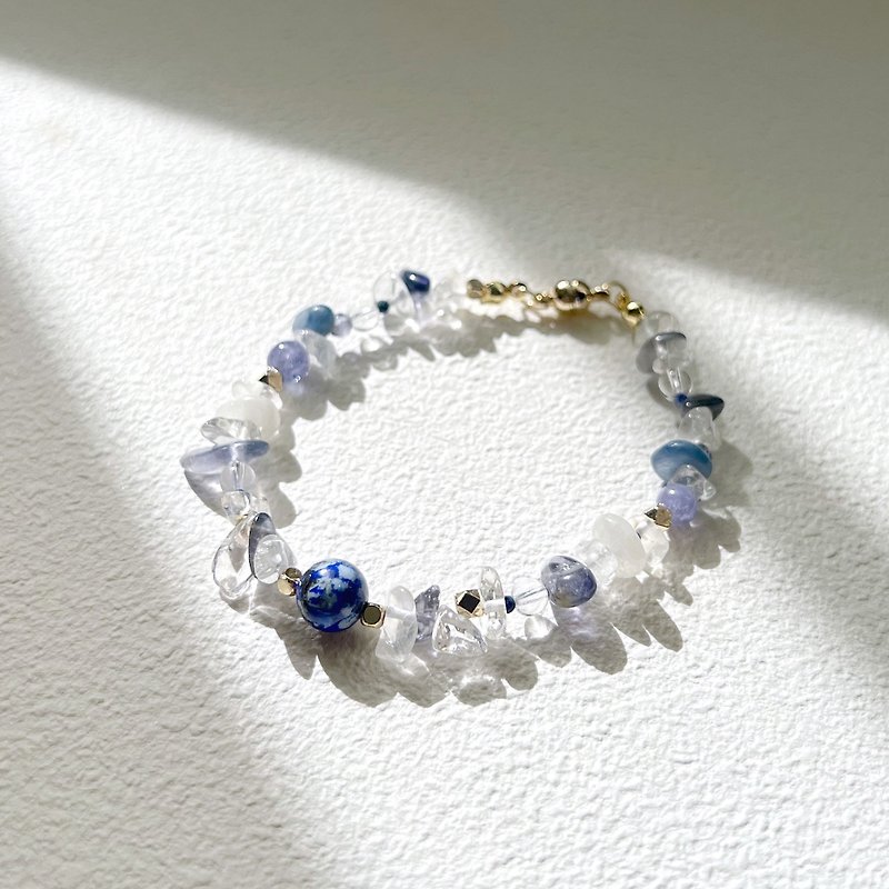 Indigo[Lapis Lazuli] No. 6 Design Bracelet - Bracelets - Crystal Yellow