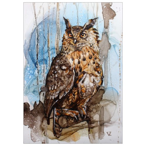 フクロウの貼り絵 d6e2cbf5f4e2f57cc37668e756fd43