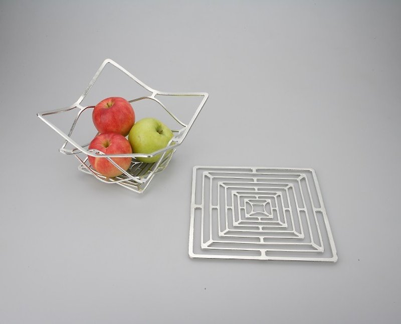 KAGO - Square - L - Items for Display - Other Metals Silver