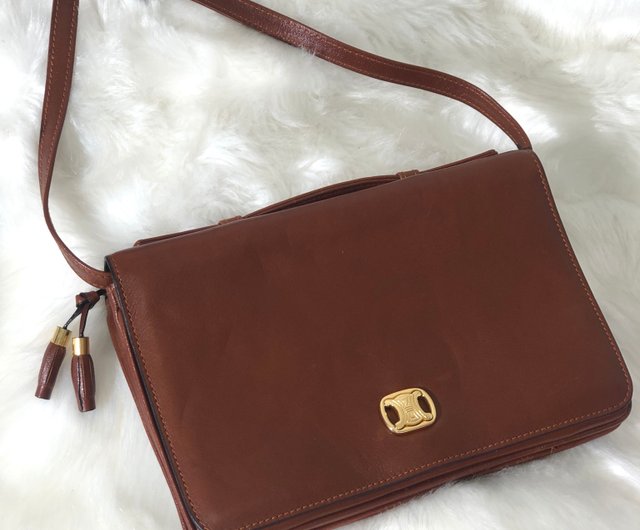 日本直送 名牌中古包 】CELINE セリーヌ トリオンフ レザー 2way