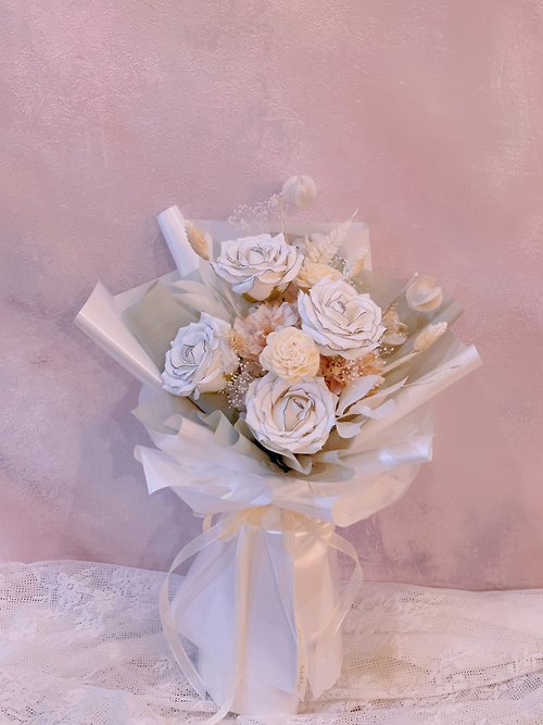 Time Flower dry small bouquet/mini bouquet - Shop timeflower Dried Flowers  & Bouquets - Pinkoi