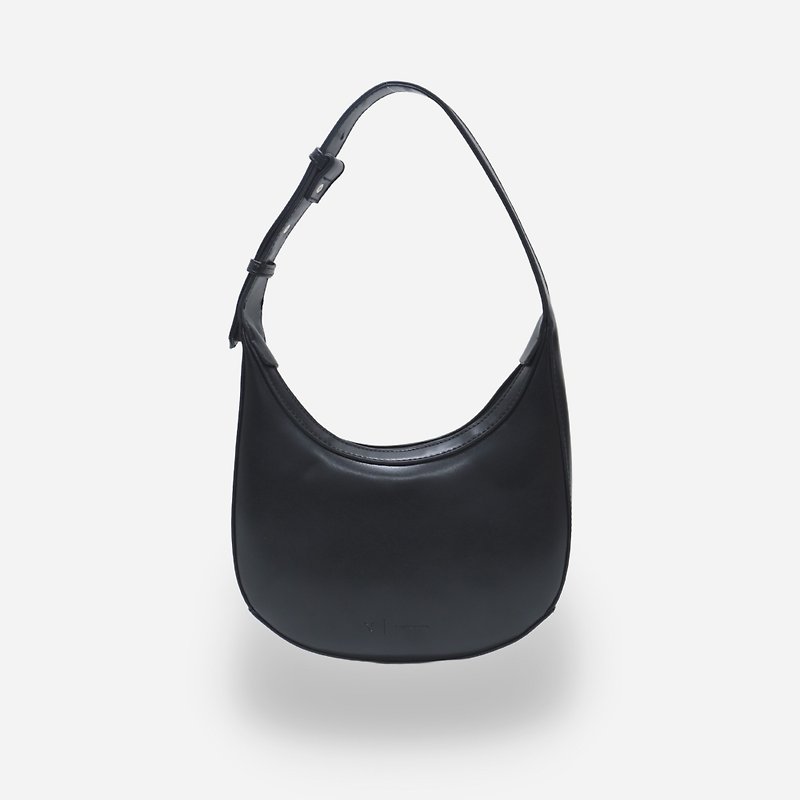 SHOULDER BAG - BLACK C / RUST BRAND - กระเป๋าถือ - หนังเทียม สีดำ
