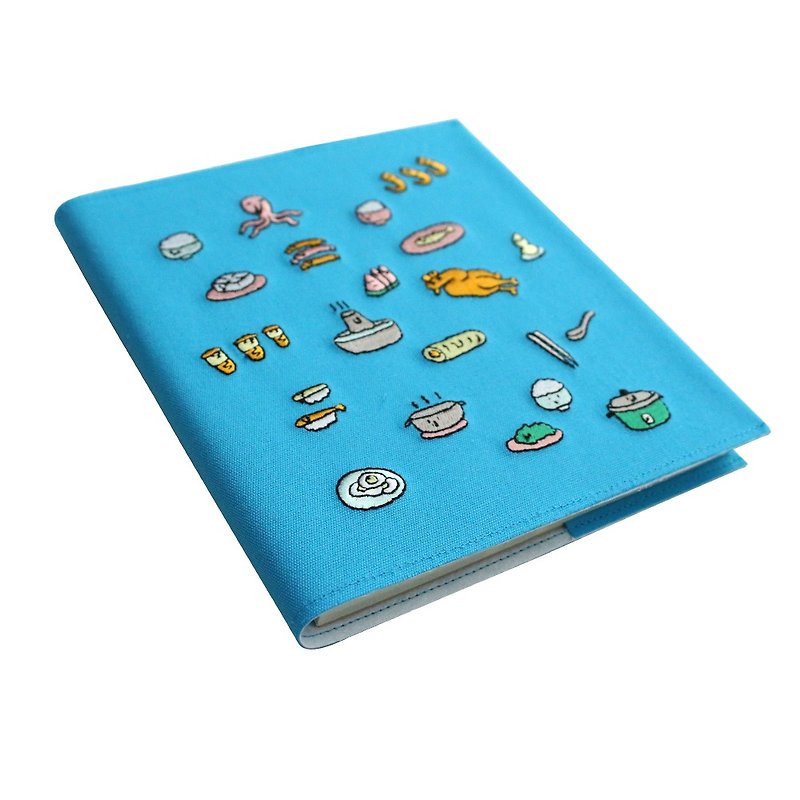 (Buy Bags Plus Purchase Area) Modern Table Calendar (Blue) - สมุดบันทึก/สมุดปฏิทิน - งานปัก สีน้ำเงิน