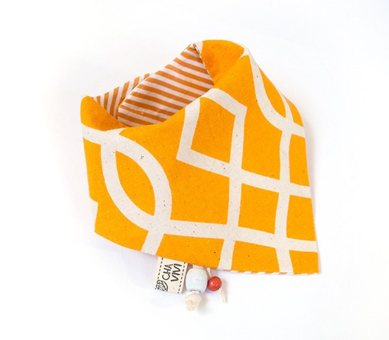 【艷陽高照】For Dear毛小孩的黃色領巾 - 寵物衣服 - 棉．麻 黃色