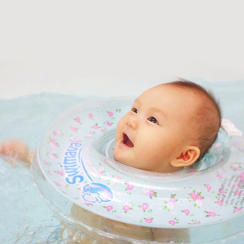 G1 Swimava小花朵朵嬰兒游泳脖圈 - 嬰幼兒玩具/毛公仔 - 塑膠 藍色