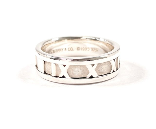 Tiffany & Co. 美品 希少なアトラス細め✨ 13.5号 日本直送中古美品】13.5号ティファニーTIFFANY&Co. リング・指輪