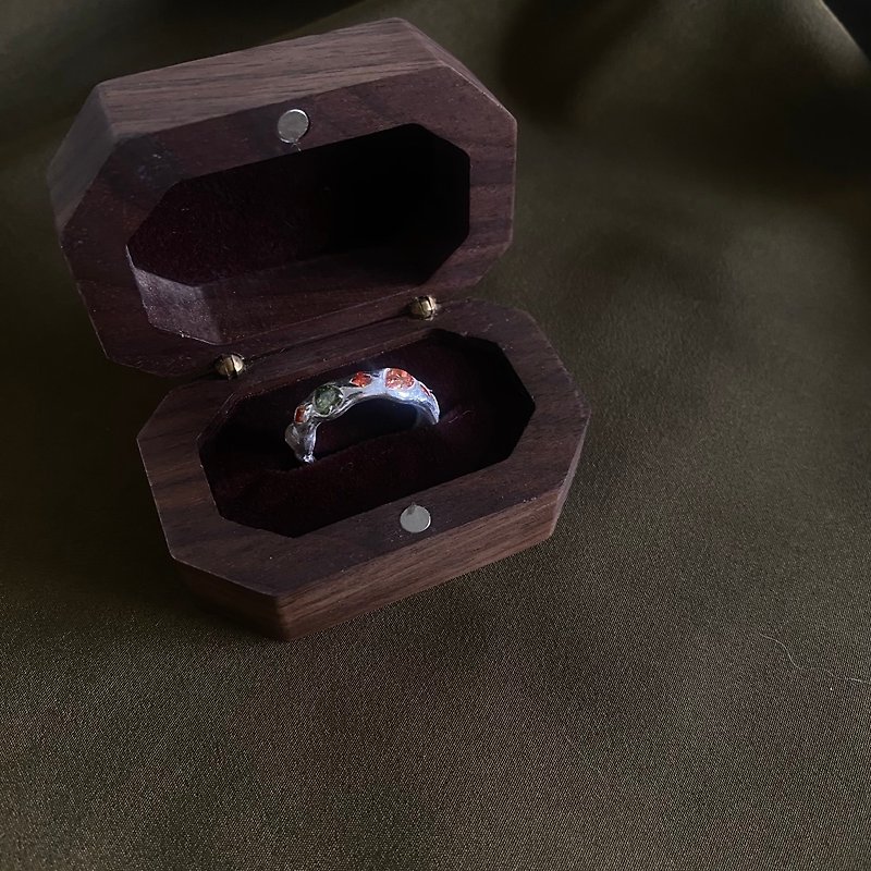 銀黏土寶石戒指材料包 - 金工/飾品 - 銀 多色