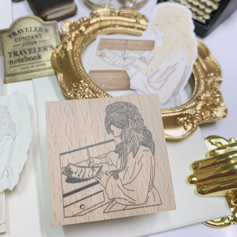 Rubber Stamp : Pearl Girl Vol. II - 印章/印台 - 木頭 