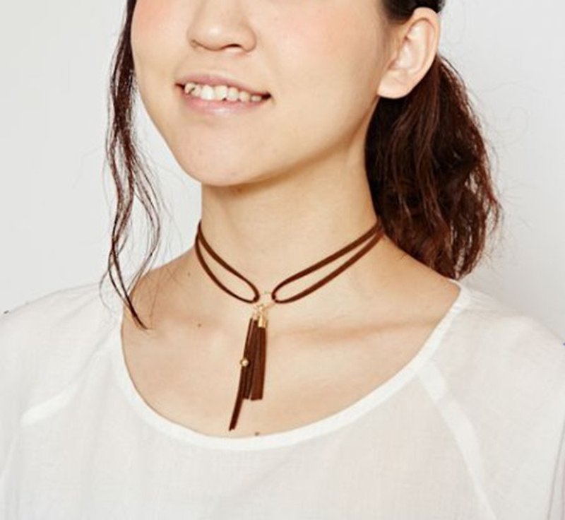 【Pre-order】 ☼ Tassel neck ☼ (three-color) - Necklaces - Other Materials Multicolor