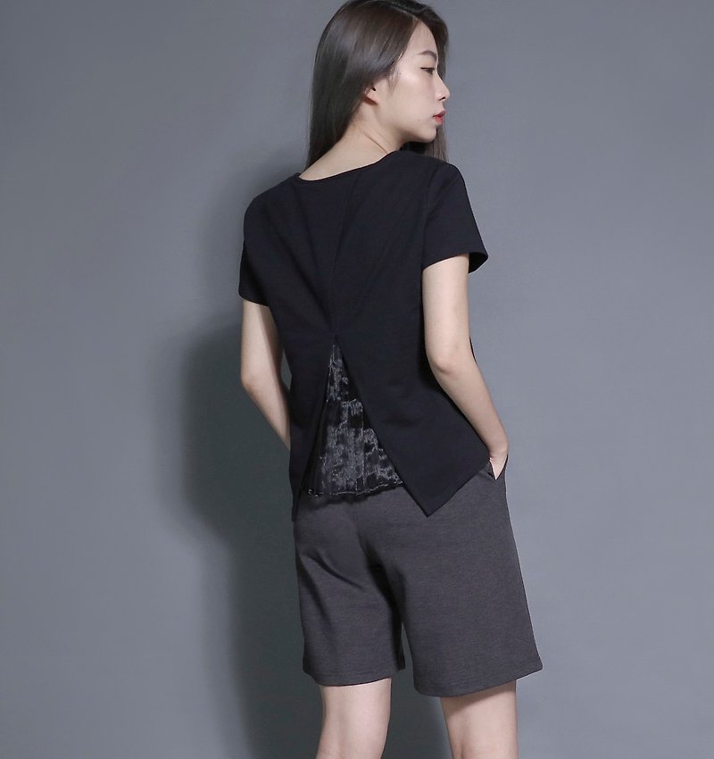 SU: MI said [9/18 ~ 9/24 limit combination A] casual girl - Women's Shorts - Cotton & Hemp White