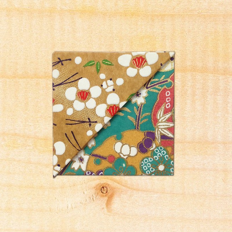 Flower Corner Bookmark-Japanese Imported Washi / Handmade Bookmark -bookmark #043 - Bookmarks - Paper 