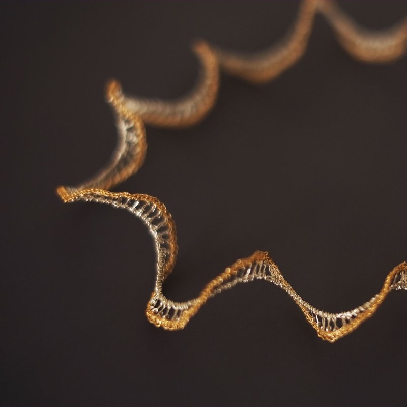 荷葉邊項鍊 - 項鍊 - 其他金屬 銀色