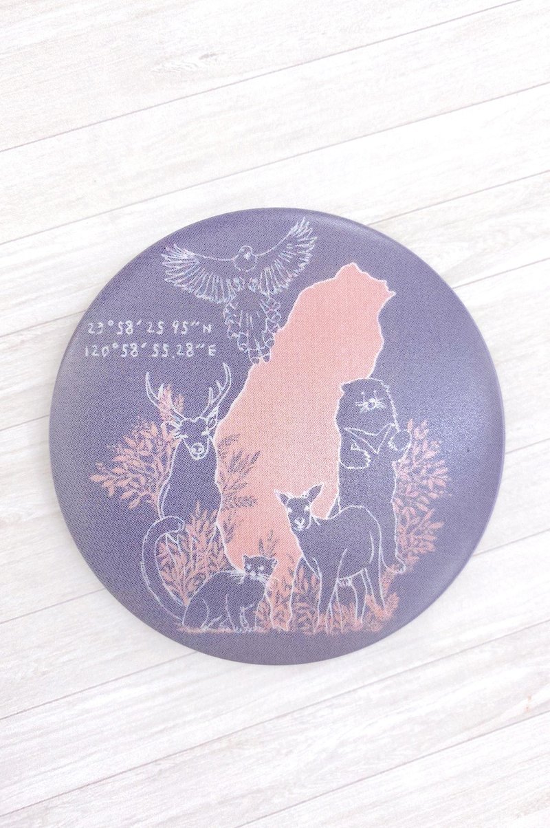 statelywork 台灣原生動物徽章 - 徽章/別針 - 塑膠 灰色