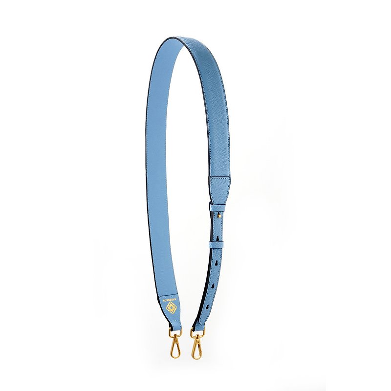 CLASSIC WIDE BAG STRAP SKY BLUE - Other - Genuine Leather Blue
