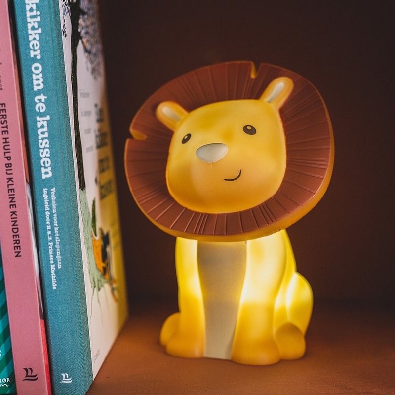 比利時 Atelier Pierre 設計 Hakuna Lion 獅子王 USB 充電小夜燈 - 燈具/燈飾 - 其他材質 咖啡色