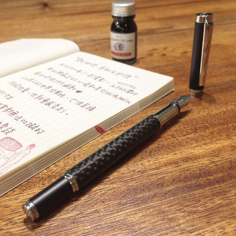 ARTEX Monarch - Narrow Pen - ปากกาหมึกซึม - คาร์บอนไฟเบอร์ สีดำ