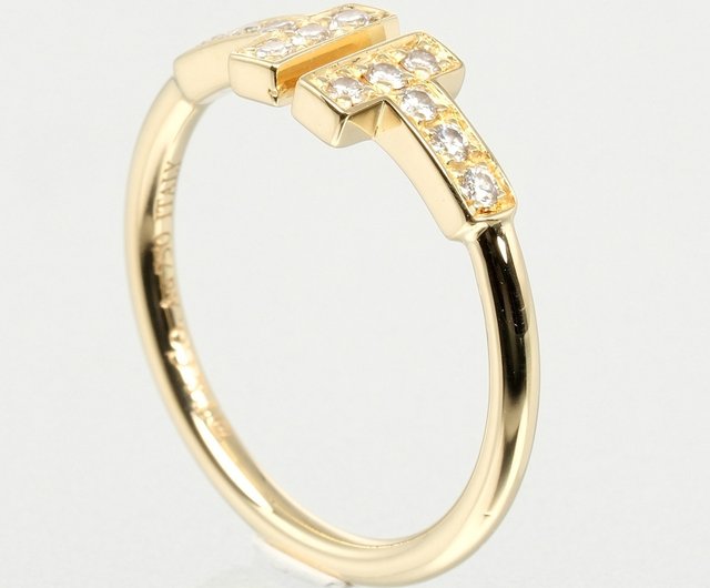 Direct from Japan] Tiffany & Co. T-wire size 9 ring, K18YG