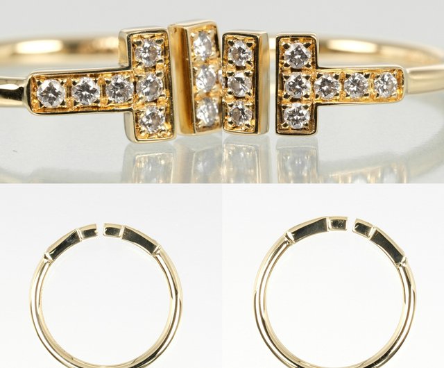 TIFFANY & CO. ティファニー リング K18YG 9 4800725A0102 Tiffany & Co. - ティファニー リング - シルバー×K18YGの通販