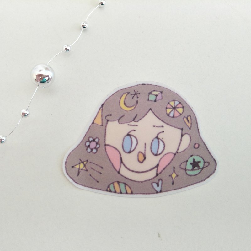 Small stickers. Galaxy Girl 5 - สติกเกอร์ - กระดาษ 
