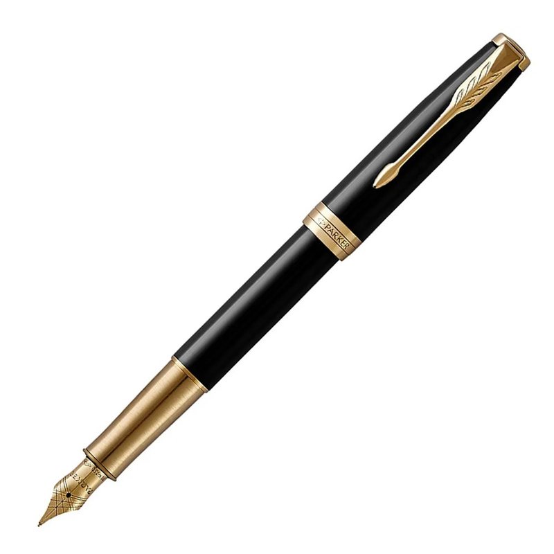 PARKER 派克 新卓爾系列 麗雅黑金夾 鋼筆 18K金 - 鋼筆 - 其他金屬 黑色