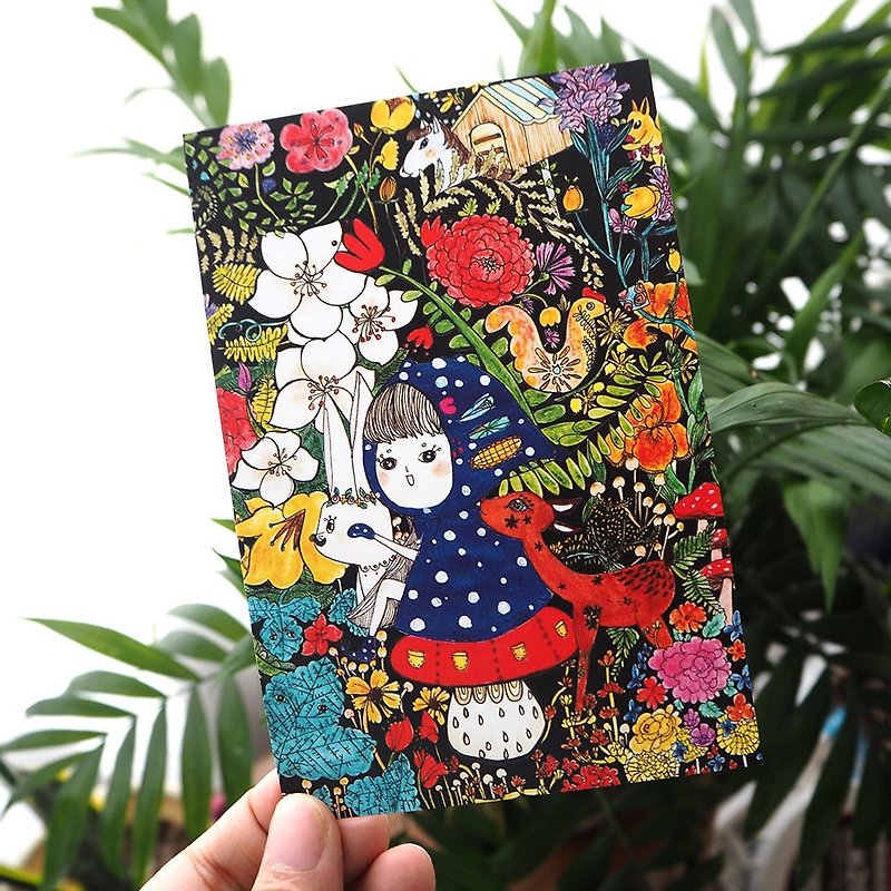 My little forest postcard - การ์ด/โปสการ์ด - กระดาษ หลากหลายสี
