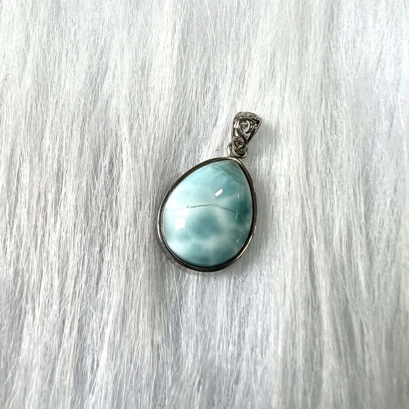 海紋石吊墜 | 水晶 | 吊墜 | 水晶吊墜 | 水晶飾物 - 項鍊 - 水晶 藍色