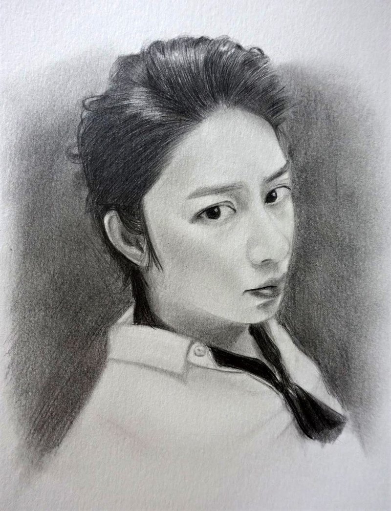 pencil drawing / character sketch - Customized Portraits - Paper 