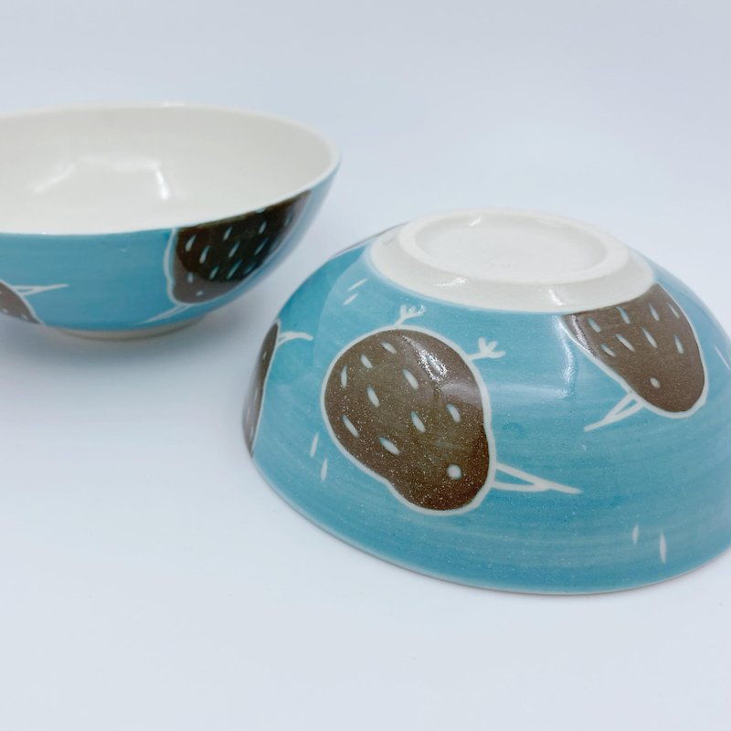Kiwi Series | Bowl (Large) | Tableware | Sky Blue - ถ้วยชาม - เครื่องลายคราม 